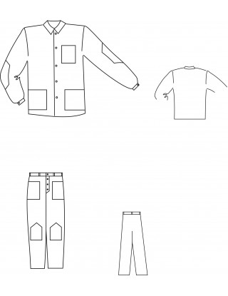 Костюм робочий стандартна модель (штани + куртка), саржа