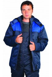 Куртка утеплена "Зима" темно-синя + синя